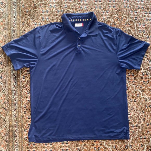 Ben Hogan Polo Shirt Mens XL Navy Blue Golf Short Sleeve Lightweight Casual - Picture 2 of 8